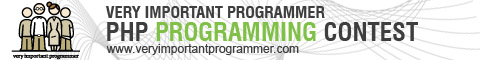 Very Important Programmer PHP Programming Contest